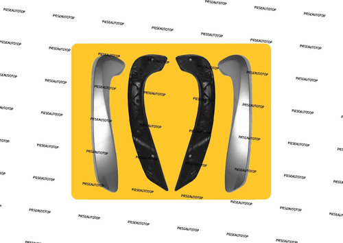 Set manere interioare fata Renault Fluence 2010-2015 NOU (ARGINTIU)