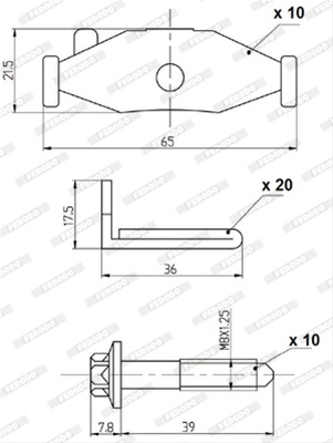 Set Montaj Discuri Frana Ferodo FAC161