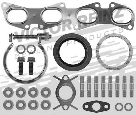 Set montaj, turbocompresor ALFA ROMEO 159 Sportwagon (939) (2006 - 2011) VICTOR REINZ 04-10208-01 pi...