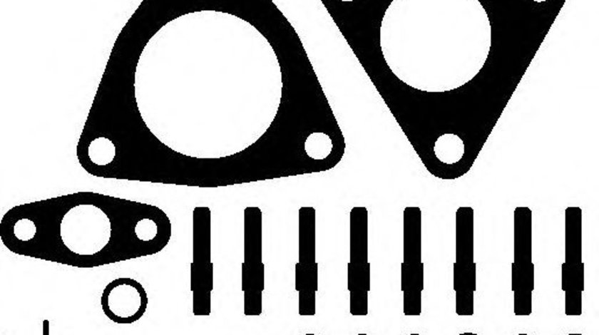 Set montaj, turbocompresor AUDI A2 (8Z0) (2000 - 2005) ELRING 746.050 piesa NOUA