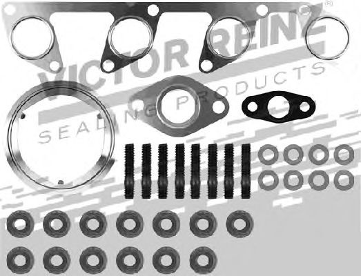 Set montaj, turbocompresor AUDI A3 Sportback (8PA) (2004 - 2013) VICTOR REINZ 04-10050-01 piesa NOUA