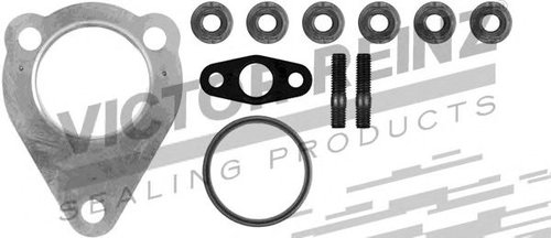 Set montaj, turbocompresor AUDI A6 (4F2, C6) (2004 - 2011) VICTOR REINZ 04-10104-01 piesa NOUA