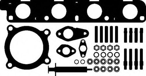 Set montaj, turbocompresor AUDI A6 Avant (4F5, C6) (2005 - 2011) ELRING 261.190 piesa NOUA