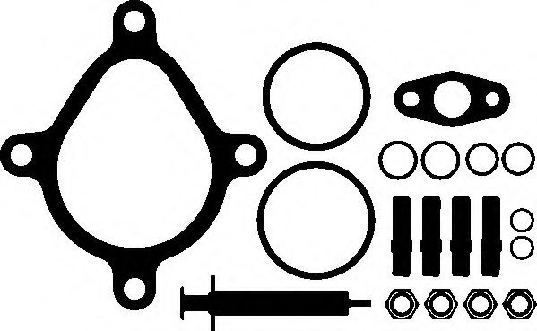 Set montaj, turbocompresor AUDI ALLROAD (4BH, C5) (2000 - 2005) ELRING 305.890 piesa NOUA