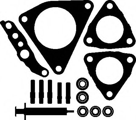 Set montaj, turbocompresor AUDI Q7 (4L) (2006 - 2015) ELRING 311.330 piesa NOUA