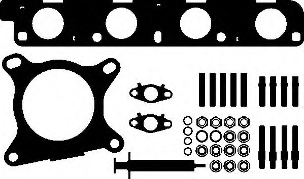 Set montaj, turbocompresor AUDI TT (8J3) (2006 - 2014) ELRING 261.160 piesa NOUA