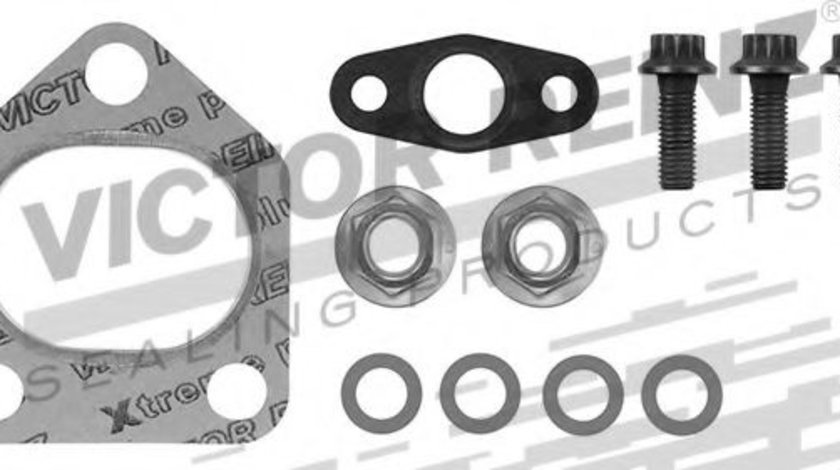 Set montaj, turbocompresor BMW Seria 3 (E46) (1998 - 2005) VICTOR REINZ 04-10029-01 piesa NOUA