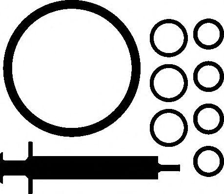 Set montaj, turbocompresor BMW Seria 3 (E90) (2005 - 2011) ELRING 727.471 piesa NOUA
