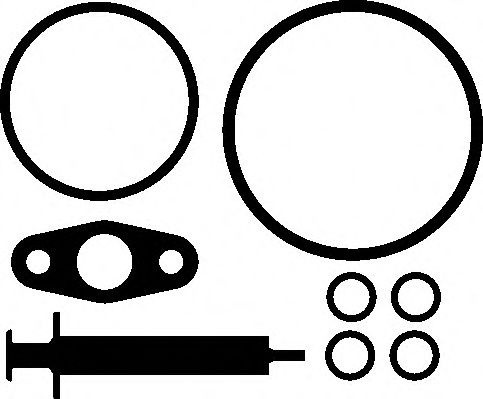 Set montaj, turbocompresor BMW X3 (F25) (2010 - 2016) ELRING 736.520 piesa NOUA