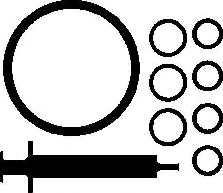 Set montaj, turbocompresor BMW X5 (E70) (2007 - 2013) ELRING 727.471 piesa NOUA