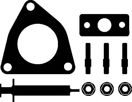 Set montaj, turbocompresor CITROEN C5 I (DC) (2001 - 2004) ELRING 745.110 piesa NOUA