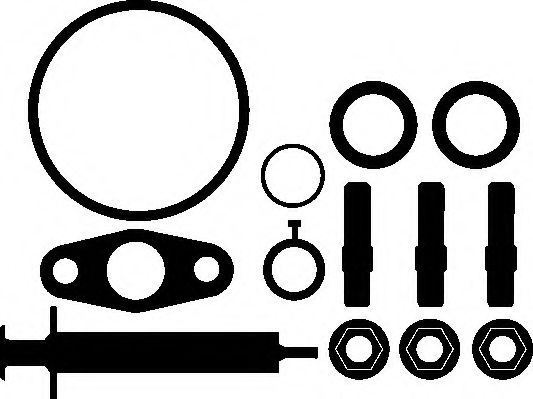 Set montaj, turbocompresor CITROEN C5 III Break (TD) (2008 - 2016) ELRING 426.850 piesa NOUA