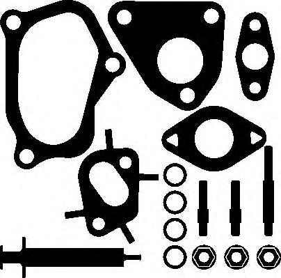 Set montaj, turbocompresor FIAT 500 (312) (2007 - 2016) ELRING 715.320 piesa NOUA