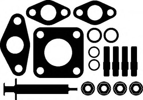 Set montaj, turbocompresor FIAT BRAVO II (198) (2006 - 2016) ELRING 434.420 piesa NOUA