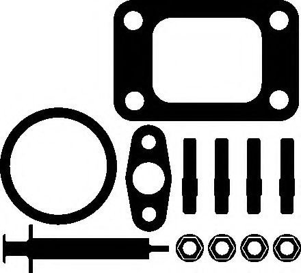 Set montaj, turbocompresor IVECO DAILY III caroserie inchisa/combi (1997 - 2007) ELRING 286.600 pies...