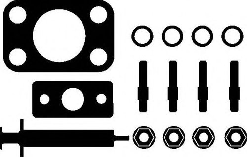 Set montaj, turbocompresor MAZDA 3 (BK) (2003 - 2009) ELRING 714.600 piesa NOUA