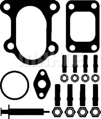 Set montaj, turbocompresor MERCEDES VARIO platou / sasiu (1996 - 2016) MAHLE ORIGINAL 001 TA 14934 0...