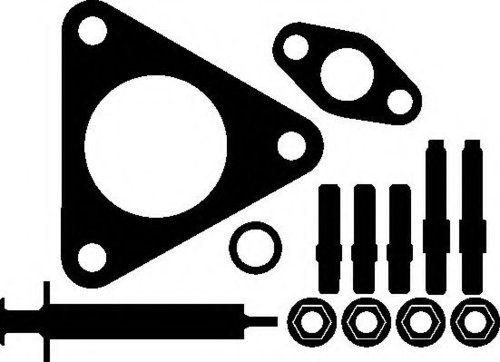 Set montaj, turbocompresor MERCEDES VITO bus (638) (1996 - 2003) ELRING 346.080 piesa NOUA