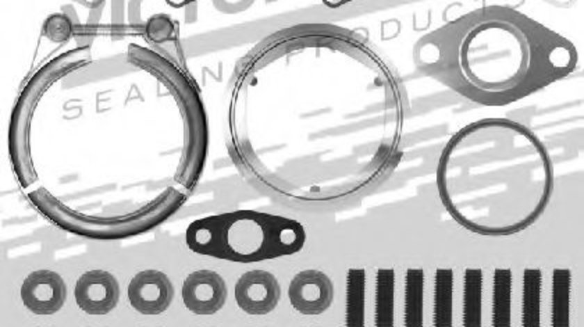 Set montaj, turbocompresor MITSUBISHI GRANDIS (NA) (2003 - 2016) VICTOR REINZ 04-10158-01 piesa NOUA