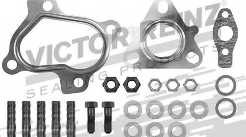 Set montaj, turbocompresor MITSUBISHI L 200 (KB, KA) (2004 - 2016) VICTOR REINZ 04-10206-01 piesa NOUA