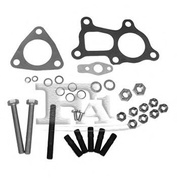 Set montaj, turbocompresor MITSUBISHI PAJERO II (V3_W, V2_W, V4_W) (1990 - 1999) FA1 KT740020 piesa ...
