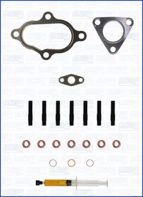 Set montaj, turbocompresor MITSUBISHI PAJERO II (V3_W, V2_W, V4_W) (1990 - 1999) AJUSA JTC11310 pies...
