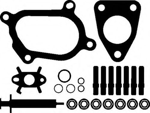 Set montaj, turbocompresor NISSAN INTERSTAR bus (X70) (2002 - 2016) ELRING 470.580 piesa NOUA