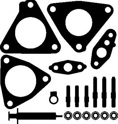 Set montaj, turbocompresor NISSAN PATHFINDER II (R50) (1995 - 2004) ELRING 733.860 piesa NOUA