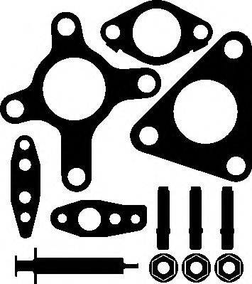 Set montaj, turbocompresor NISSAN X-TRAIL (T30) (2001 - 2013) ELRING 728.530 piesa NOUA