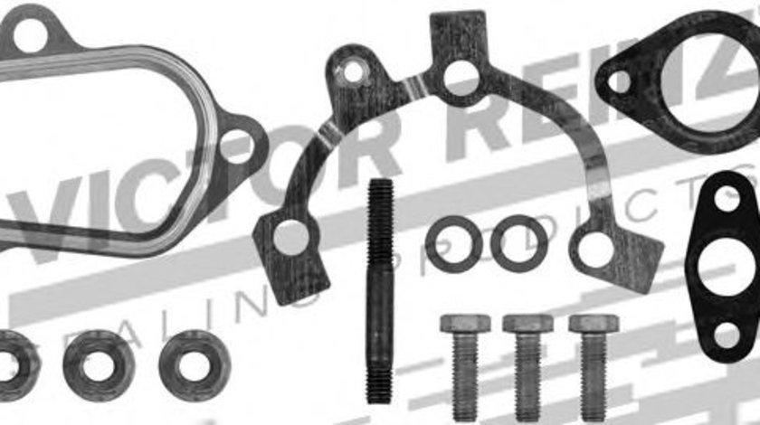 Set montaj, turbocompresor OPEL AGILA (A) (H00) (2000 - 2007) VICTOR REINZ 04-10073-01 piesa NOUA