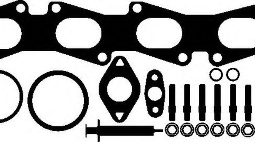 Set montaj, turbocompresor OPEL ASTRA H Combi (L35) (2004 - 2016) ELRING 715.750 piesa NOUA