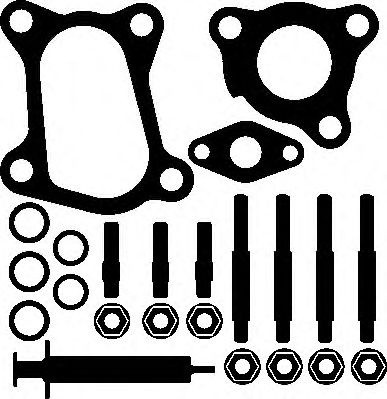 Set montaj, turbocompresor OPEL MERIVA (2003 - 2010) ELRING 736.930 piesa NOUA