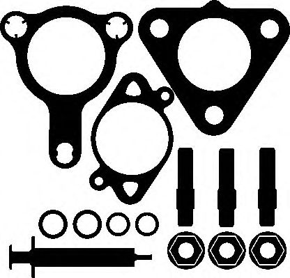 Set montaj, turbocompresor OPEL MERIVA B (2010 - 2016) ELRING 895.670 piesa NOUA