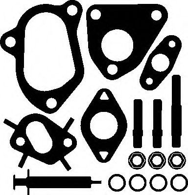 Set montaj, turbocompresor OPEL TIGRA TwinTop (2004 - 2016) ELRING 715.310 piesa NOUA