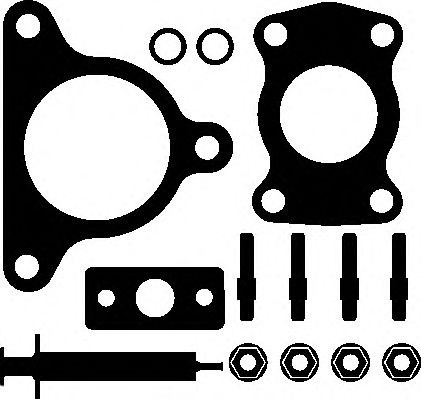Set montaj, turbocompresor PEUGEOT EXPERT platou / sasiu (223) (1995 - 2016) ELRING 714.610 piesa NOUA