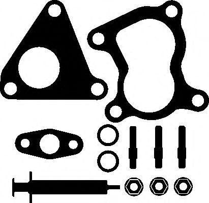 Set montaj, turbocompresor RENAULT SYMBOL II (LU1/2) (2008 - 2013) ELRING 714.860 piesa NOUA