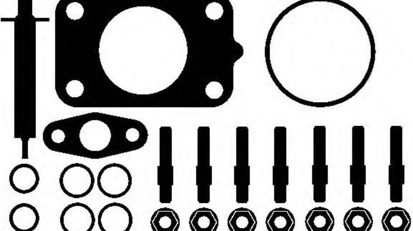 Set montaj, turbocompresor SAAB 9-5 Combi (YS3E) (1998 - 2009) ELRING 715.720 piesa NOUA