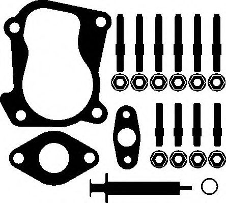 Set montaj, turbocompresor SEAT CORDOBA (6L2) (2002 - 2009) ELRING 196.620 piesa NOUA
