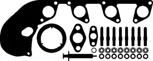 Set montaj, turbocompresor SKODA OCTAVIA II (1Z3) (2004 - 2013) ELRING 332.380 piesa NOUA