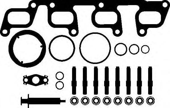 Set montaj, turbocompresor SKODA SUPERB II (3T4) (2008 - 2015) ELRING 262.500 piesa NOUA