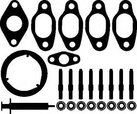 Set montaj, turbocompresor SKODA SUPERB II Combi (3T5) (2009 - 2015) ELRING 722.050 piesa NOUA