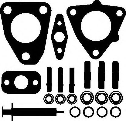 Set montaj, turbocompresor TOYOTA AURIS (ZWE18, NZE18, ZRE18) (2012 - 2016) ELRING 731.160 piesa NOU...