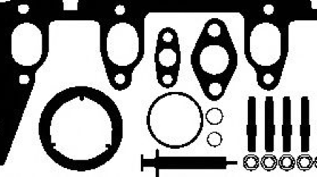 Set montaj, turbocompresor VW EOS (1F7, 1F8) (2006 - 2016) ELRING 196.390 piesa NOUA