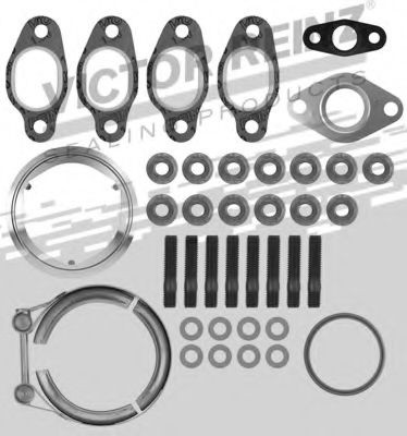 Set montaj, turbocompresor VW GOLF V (1K1) (2003 - 2009) VICTOR REINZ 04-10018-01 piesa NOUA