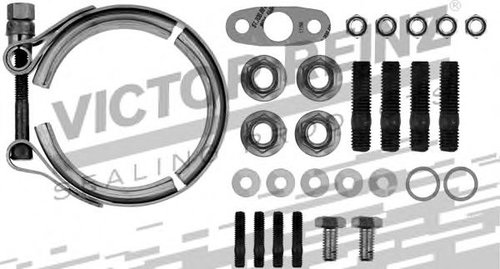 Set montaj, turbocompresor VW LT II caroserie (2DA, 2DD, 2DH) (1996 - 2006) VICTOR REINZ 04-10080-01...