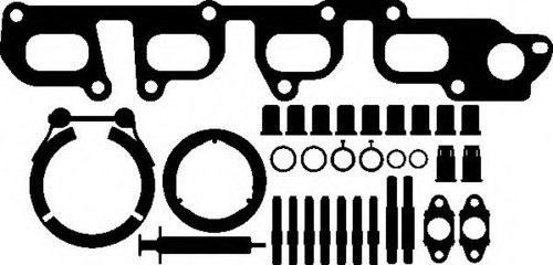 Set montaj, turbocompresor VW MULTIVAN V (7HM, 7HN, 7HF, 7EF, 7EM, 7EN) (2003 - 2015) ELRING 323.400...
