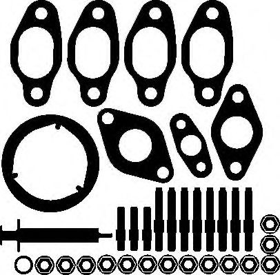 Set montaj, turbocompresor VW PASSAT (3C2) (2005 - 2010) ELRING 704.040 piesa NOUA