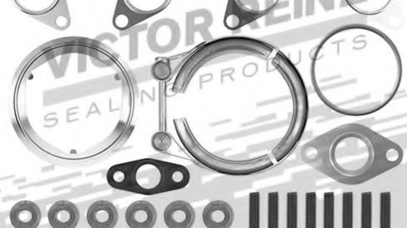 Set montaj, turbocompresor VW PASSAT CC (357) (2008 - 2012) VICTOR REINZ 04-10138-01 piesa NOUA