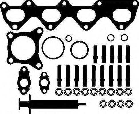 Set montaj, turbocompresor VW TIGUAN (5N) (2007 - 2016) ELRING 214.600 piesa NOUA