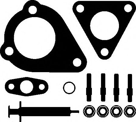 Set montaj, turbocompresor VW VENTO (1H2) (1991 - 1998) ELRING 703.980 piesa NOUA